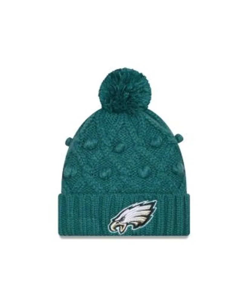 New Era Women's Midnight Green Philadelphia Eagles Toasty Cuffed Knit Hat  with Pom