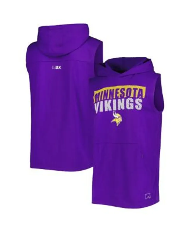 MSX by Michael Strahan Men's Purple Minnesota Vikings Relay Sleeveless  Pullover Hoodie