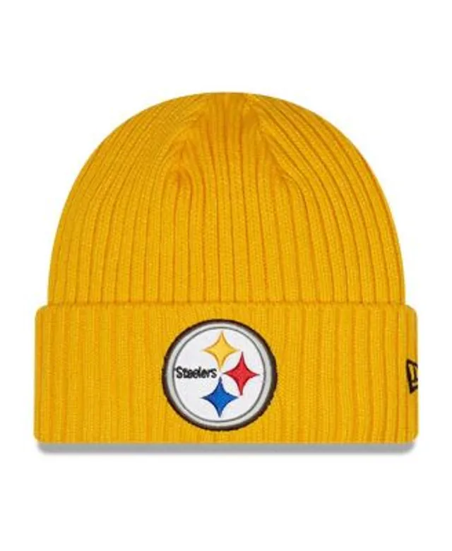 Lids Pittsburgh Steelers Mitchell & Ness Youth XL Logo Cuffed Knit Hat -  Black