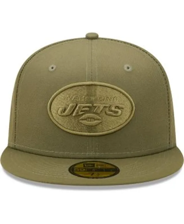 Men's New Era Gray York Jets Color Pack 59FIFTY Fitted Hat