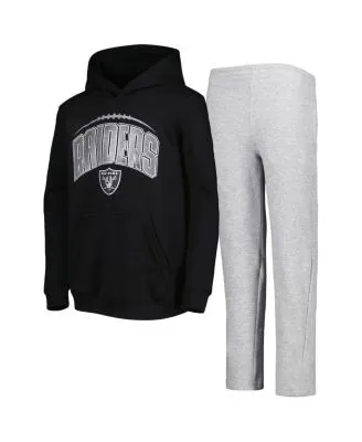 Los Angeles Rams Youth Double Up Pullover Hoodie & Pants Set -  Royal/Heather Gray