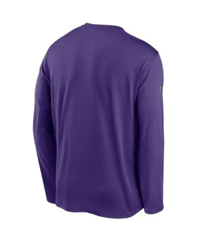 Nike Men's Minnesota Vikings Sideline Player Black Long Sleeve T