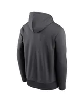 Green Bay Packers Nike Prime Logo Name Split Pullover Hoodie - Anthracite