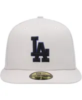 Los Angeles Dodgers New Era Pink Undervisor 59FIFTY Fitted Hat - Khaki/Olive