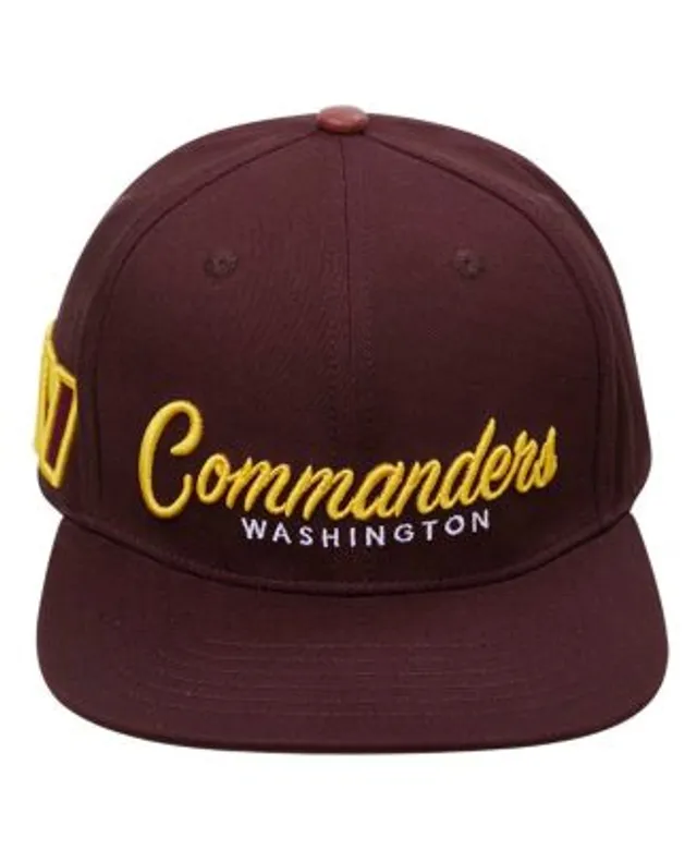 Men's New Era Burgundy Washington Commanders Script 9FIFTY Trucker Snapback  Hat