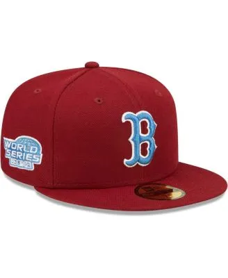 Lids Boston Red Sox New Era 2004 World Series Sky Blue Undervisor 59FIFTY  Fitted Hat - Tan