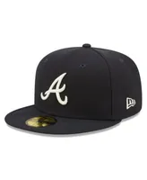 New Era Men's Navy Atlanta Braves 1995 World Series Champions Citrus Pop UV  59FIFTY Fitted Hat