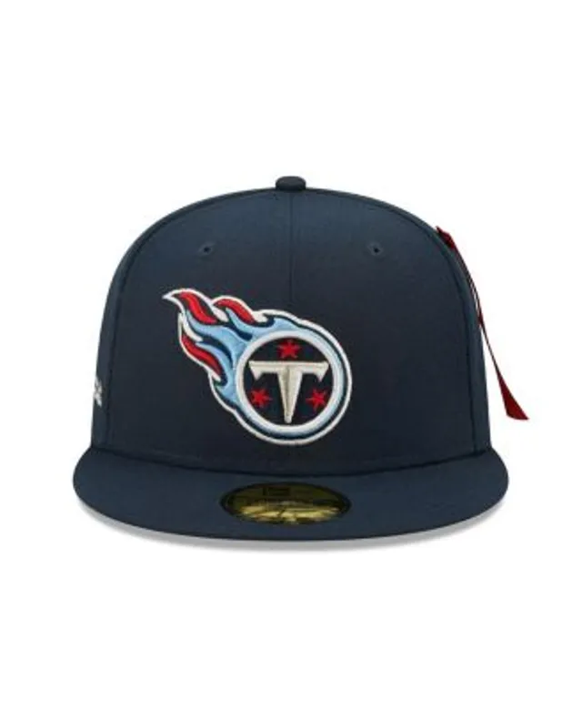 Tennessee Titans New Era 2022 Sideline 59FIFTY Fitted Hat - Cream/Navy