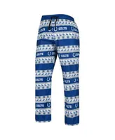 Youth Royal Indianapolis Colts Logo Allover Print Long Sleeve T-Shirt &  Pants Holiday Pajamas Sleep