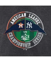 Fanatics Men's Branded Heather Charcoal Houston Astros vs. New York Yankees  2022 ALCS Matchup T-shirt