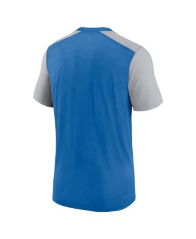 Men's Nike Heathered Navy/Heathered Orange Chicago Bears Color Block Team Name T-Shirt Size: Large