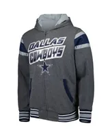 Men's Dallas Cowboys The Wild Collective Blue Metallic Bomber Full