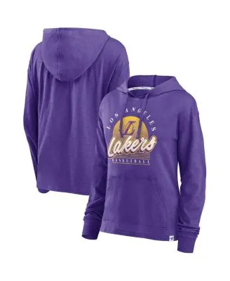 New Era Purple Los Angeles Lakers Plus Size 2022/23 City Edition Bi-Blend Long Sleeve Hoodie T-Shirt