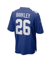 Men's Nike Saquon Barkley Royal New York Giants Player Name & Number Long  Sleeve T-Shirt