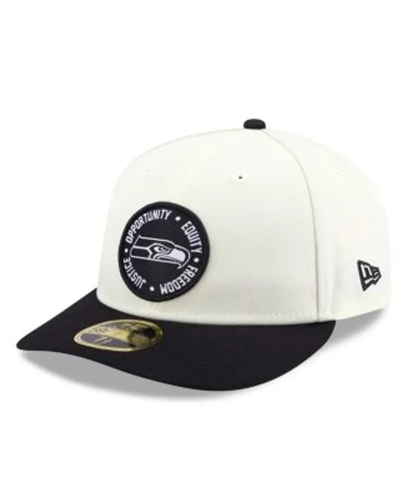 New Era Seattle Seahawks Black on Black 59FIFTY Fitted Cap - Macy's