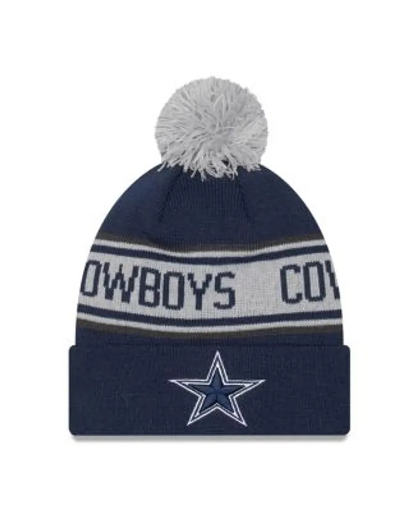 Men's New Era Navy Dallas Cowboys Repeat Cuffed Knit Hat with Pom