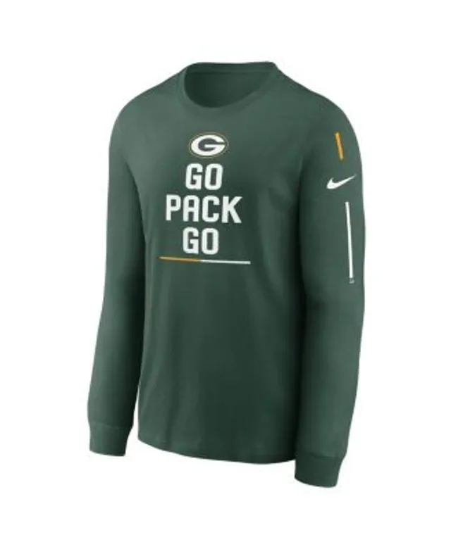 Nike Men's Dri-Fit Sideline Team (NFL Green Bay Packers) Long-Sleeve T-Shirt in White, Size: Large | 00LX10A7T-0BI