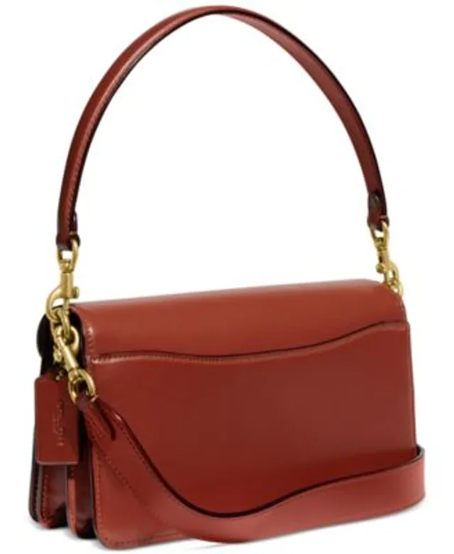 COACH Tabby Leather Shoulder Bag 26 with Signature Coated Canvas - Macy's