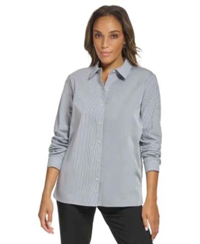 Forever Collectible Astros Tonal Print Button-Up Shirt - Women's