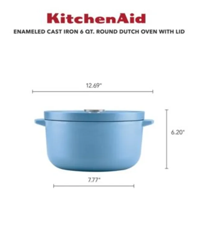 KitchenAid Cast Iron 3.5 Qt Covered Round DutchOven 