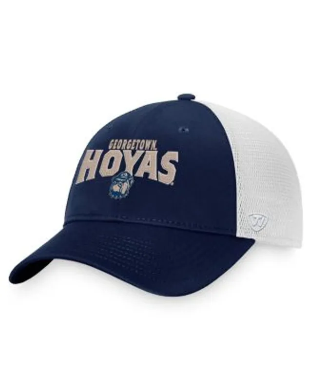 Mitchell & Ness Navy Georgetown Hoyas Team Pinstripe Snapback Hat