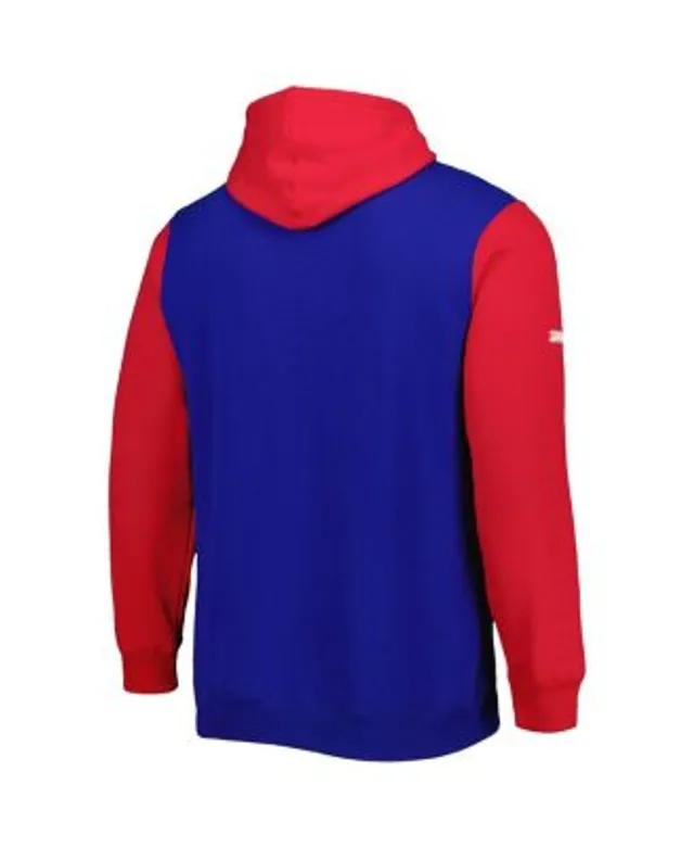 Men's Stitches Royal/Red Chicago Cubs Team Full-Zip Hoodie