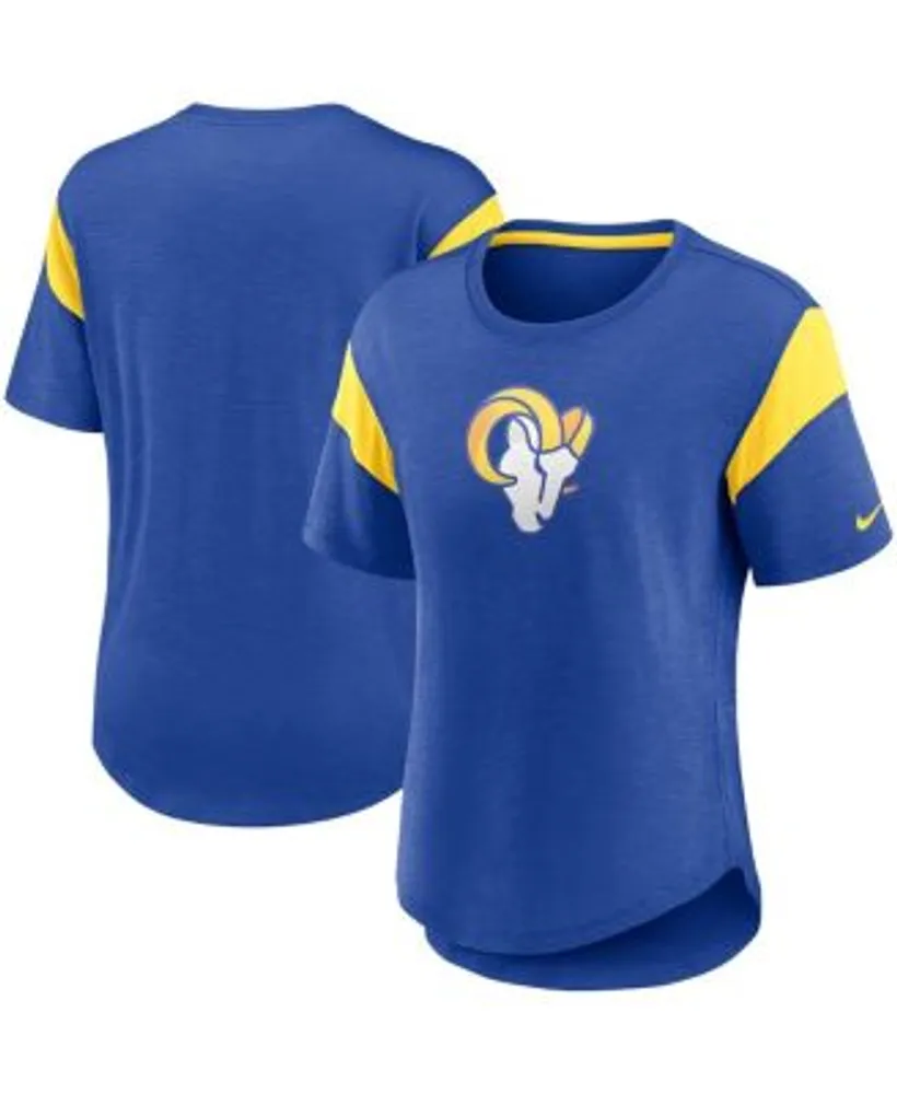 Los Angeles Rams Game Royal Women's Logo V-Neck T-Shirt by Nike