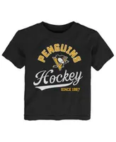 Toddler Black Pittsburgh Penguins Take The Lead T-Shirt Size: 2T