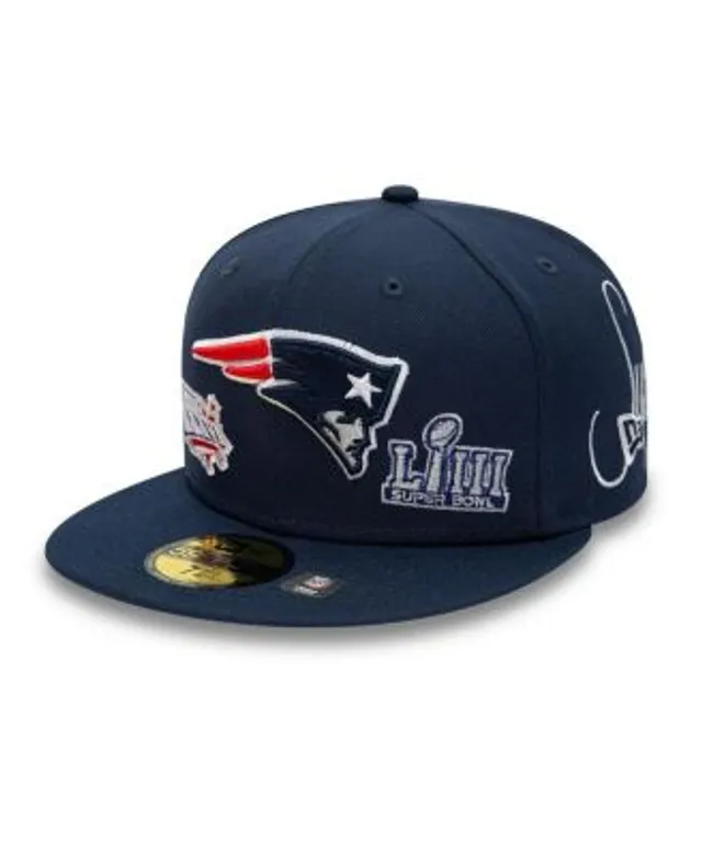 Men's New Era Navy New England Patriots Historic Champs 59FIFTY