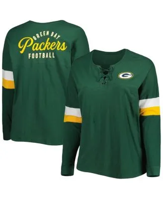 Fanatics Branded White Green Bay Packers Sunday Best Lace-Up T-Shirt