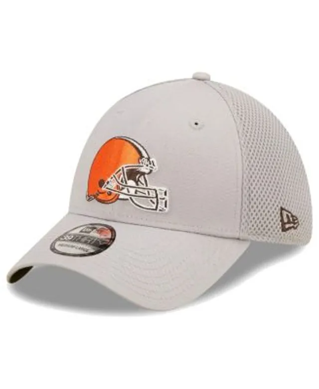 Men's New Era Brown Cleveland Browns 60th Anniversary Patch Team 59FIFTY Fitted Hat