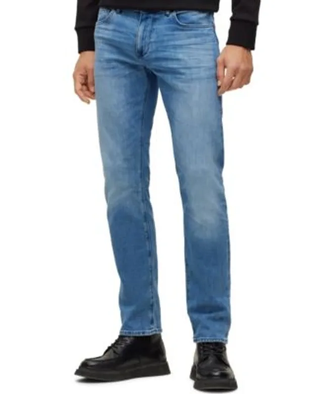 BOSS - Slim-fit jeans in black-black supreme-movement denim