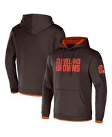 Cleveland Browns NFL x Darius Rucker Collection by Fanatics Colorblock  Pullover Hoodie - Orange/Heather Charcoal