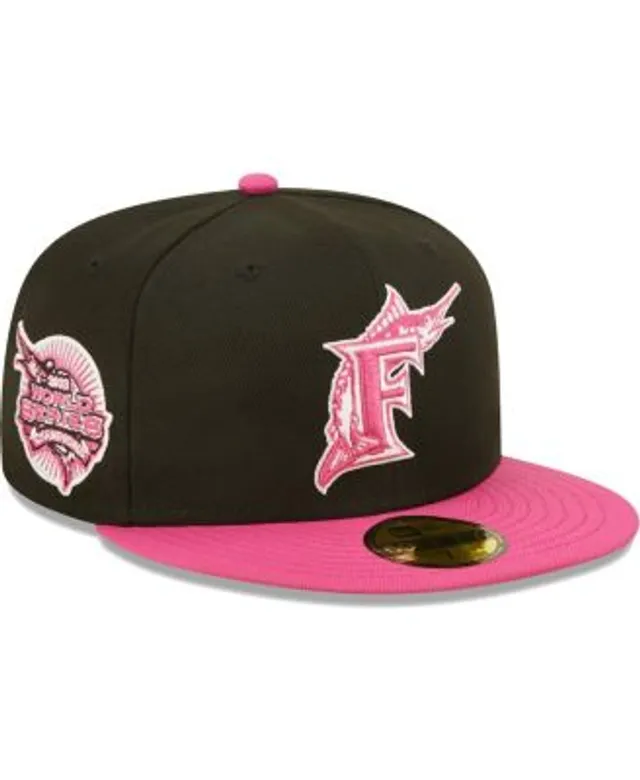 New Era Men Florida Marlins Hat ( Red Black)