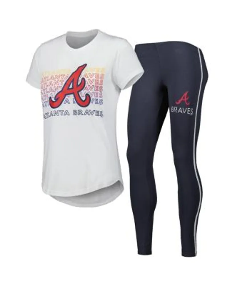 Concepts Sport Women's Atlanta Braves Grey Fleece Pants