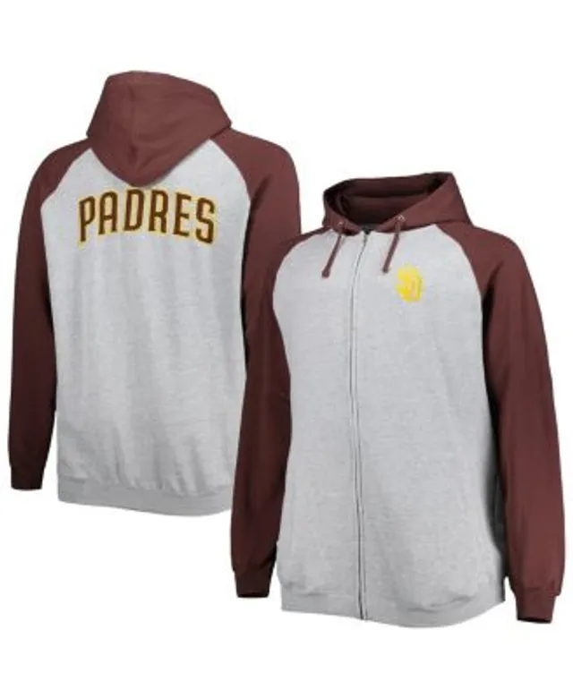 Men's Brown San Diego Padres Jersey Muscle Sleeveless Pullover Hoodie