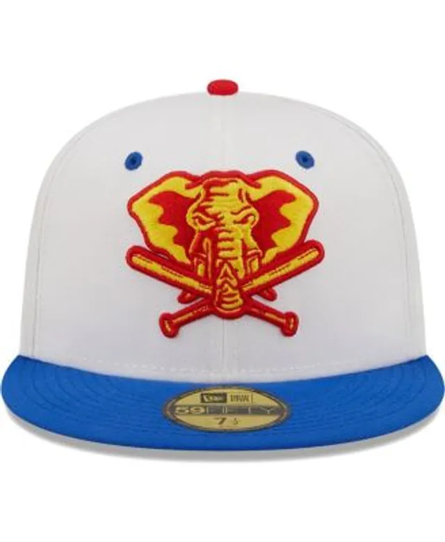 Men's New Era White/Royal Atlanta Braves 150th Anniversary Cherry Lolli 59FIFTY Fitted Hat