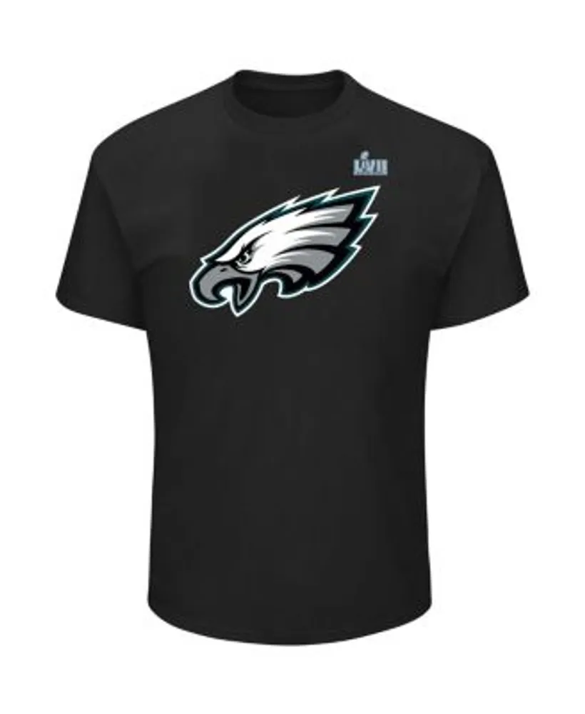 A.J. Brown Philadelphia Eagles Men's Black Name & Number Logo Long Sleeve T- Shirt 