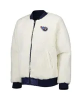 Women's G-III 4Her by Carl Banks Oatmeal/Navy Dallas Cowboys Switchback Reversible Full-Zip Jacket Size: Large