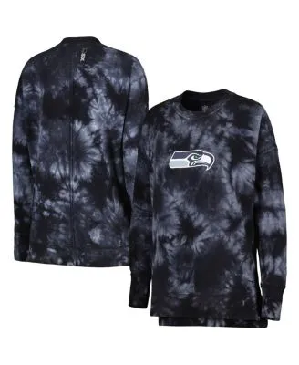 MSX by Michael Strahan Women's Black Dallas Cowboys Bailey Tri-Blend Tie-Dye  Pullover Sweatshirt