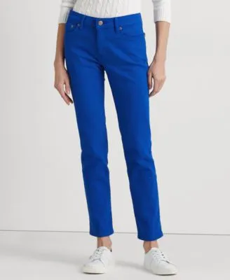 Women's Mid-Rise Straight Ankle Jeans