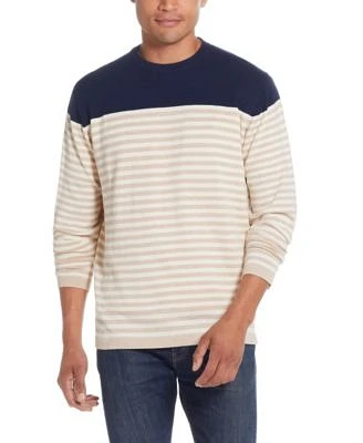 Men's Striped Crew Neck Sweater