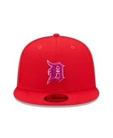 Men's New Era White/Red Detroit Tigers Undervisor 59FIFTY Fitted Hat