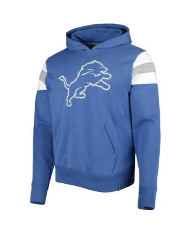 Profile Men's Blue, White Detroit Lions Big and Tall Pullover Hoodie