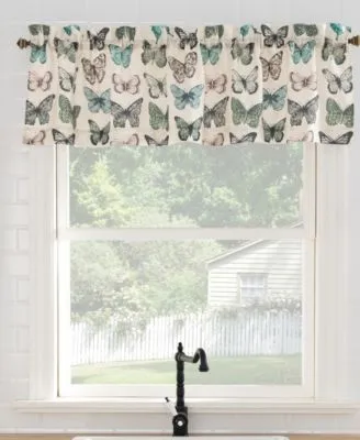 Magdalena Crushed Voile Sheer Rod Pocket Kitchen Curtain 56" x