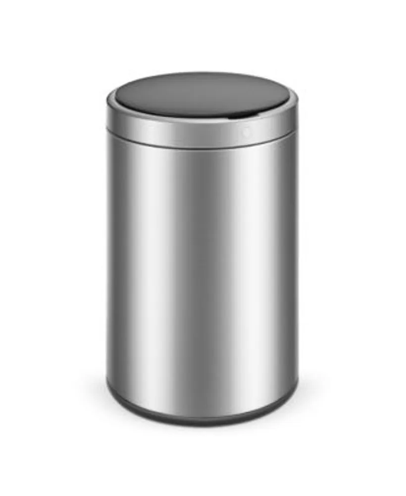 Household Essentials 40-Liter Stainless Steel Rectangular Step Trash Can