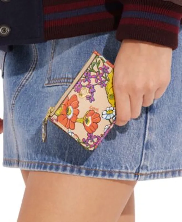 COACH Floral Print Wristlet - Macy's