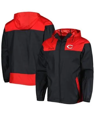 Men's Columbia Navy Atlanta Braves Omni-Shade Flash Challenger Full-Zip Windbreaker Jacket Size: Medium