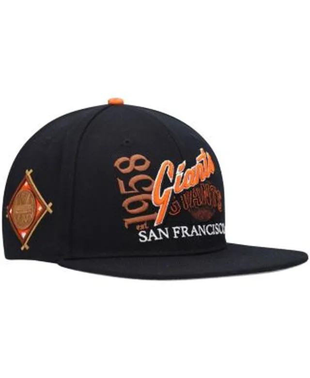 FANATICS Men's Fanatics Branded Black/Orange San Francisco Giants Stacked  Logo Flex Hat