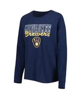 Milwaukee Brewers Concepts Sport Women's T-Shirt & Pants Sleep Set